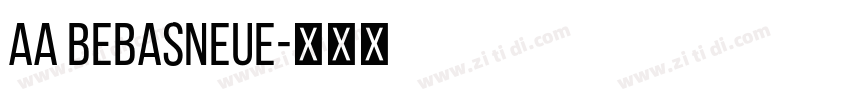 AA BebasNeue字体转换